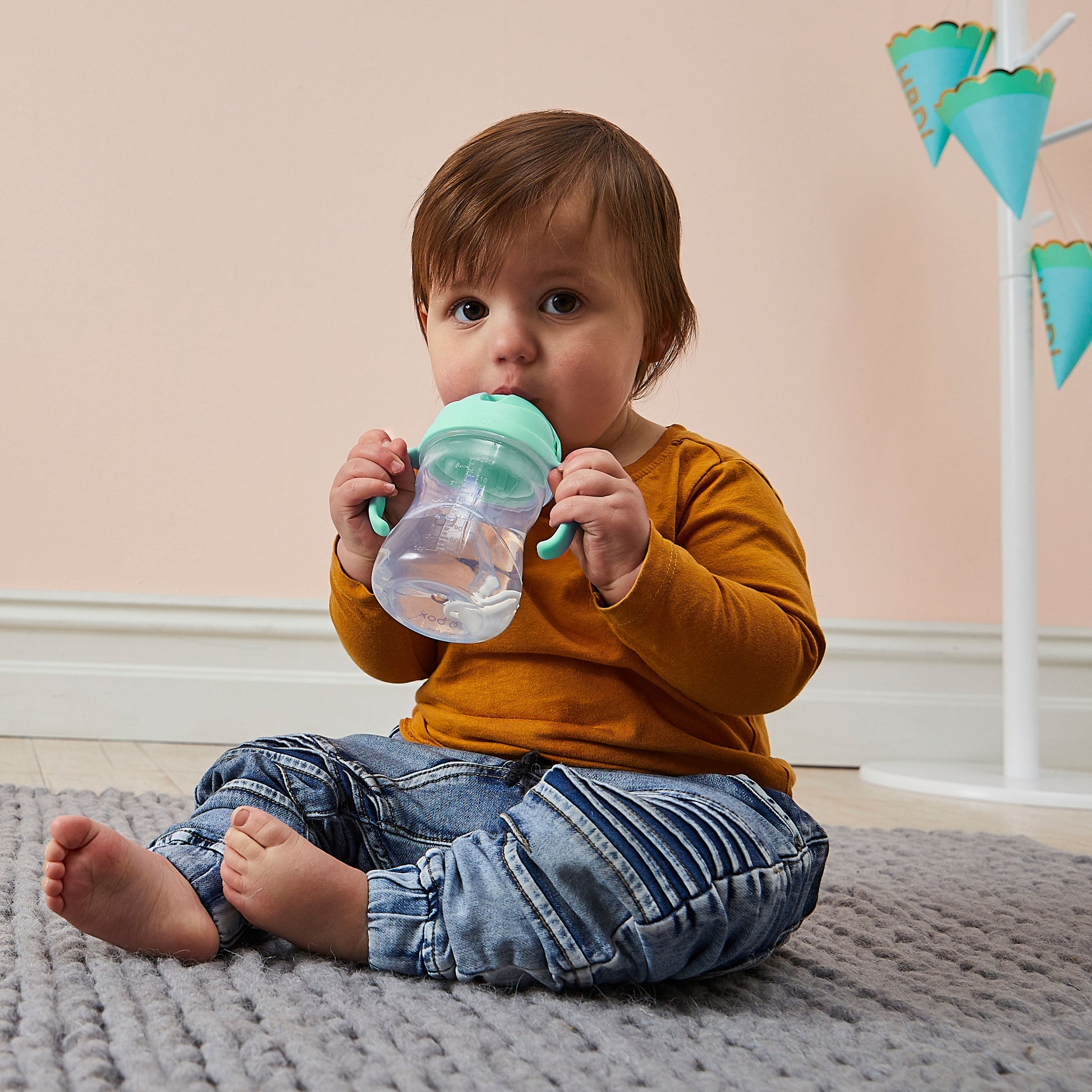 Sippy Straw Cup 240ml - Pistachio