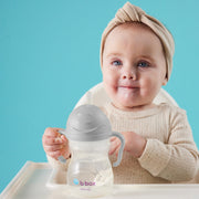 Sippy Straw Cup 240ml - Grey