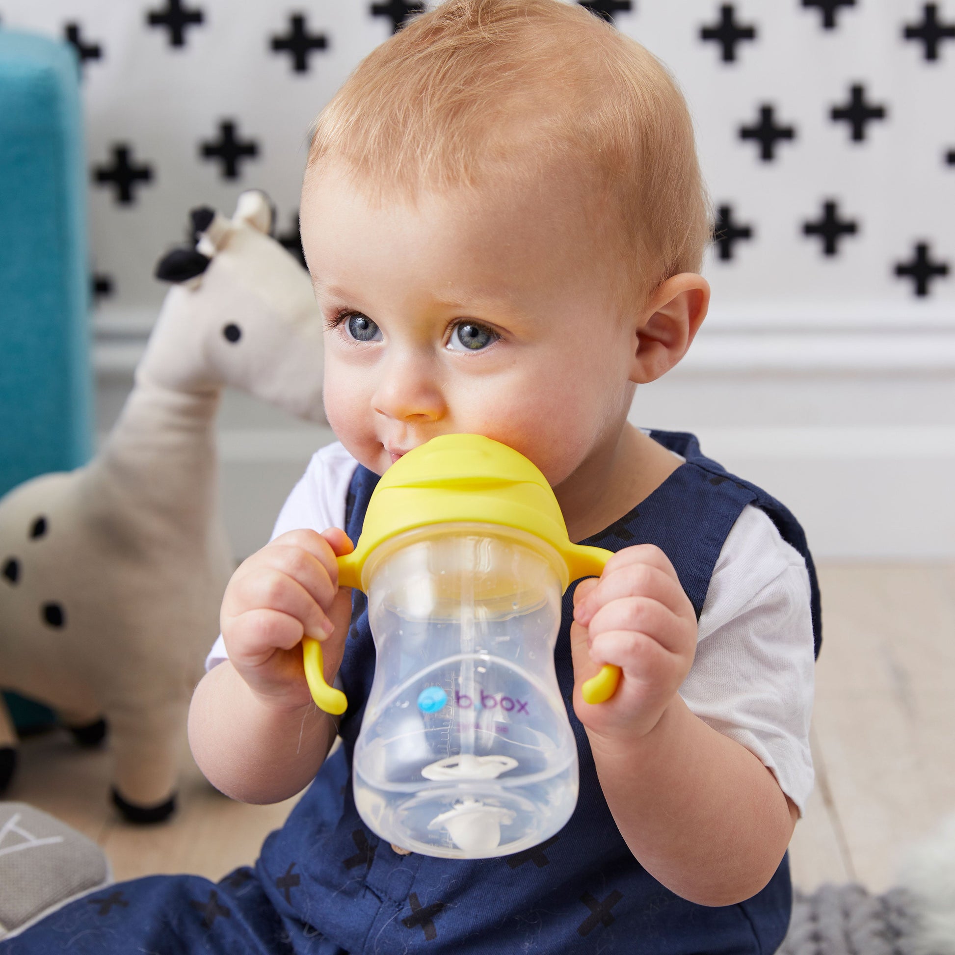 Sippy Straw Cup 240ml - Lemon