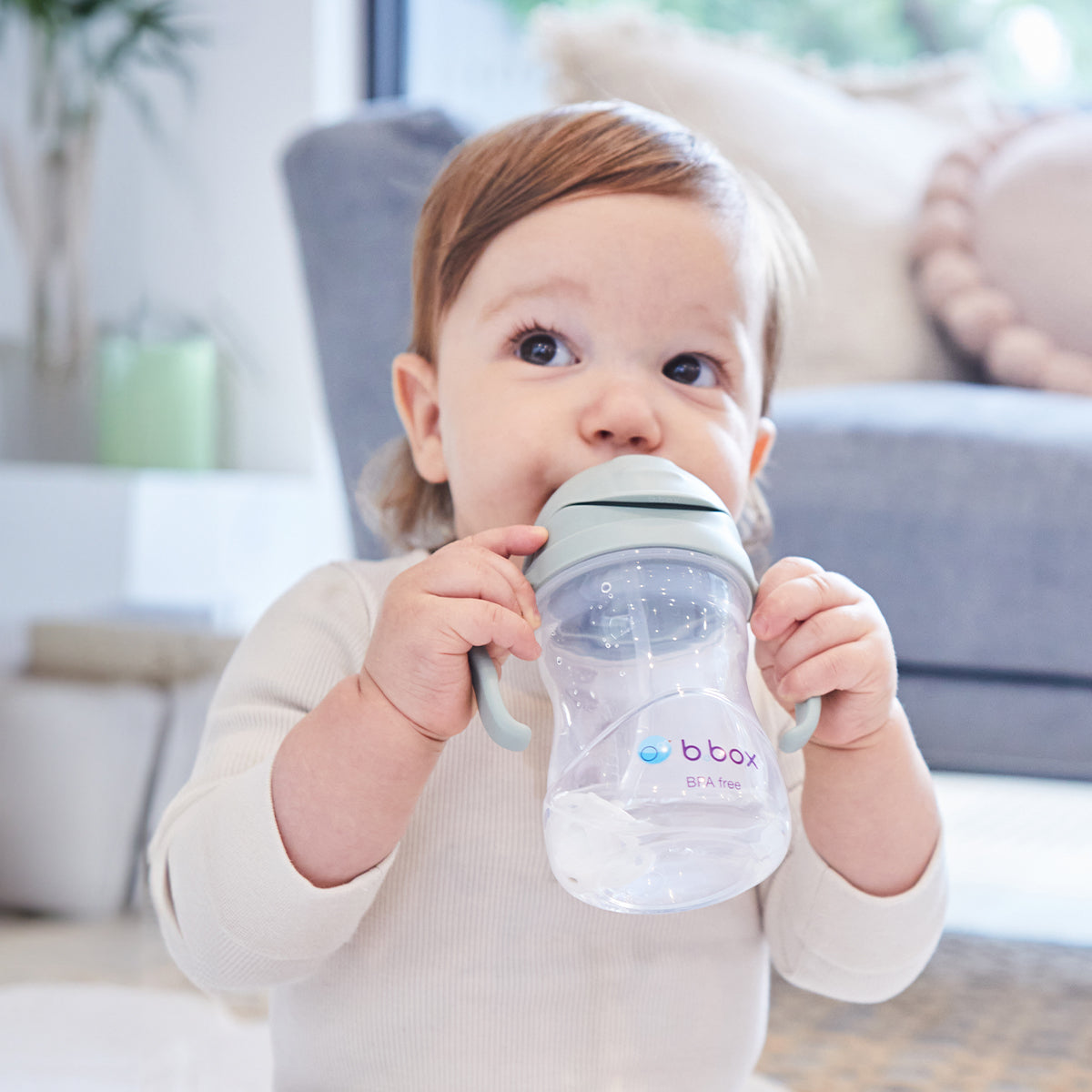 Sippy Straw Cup 240ml - Sage