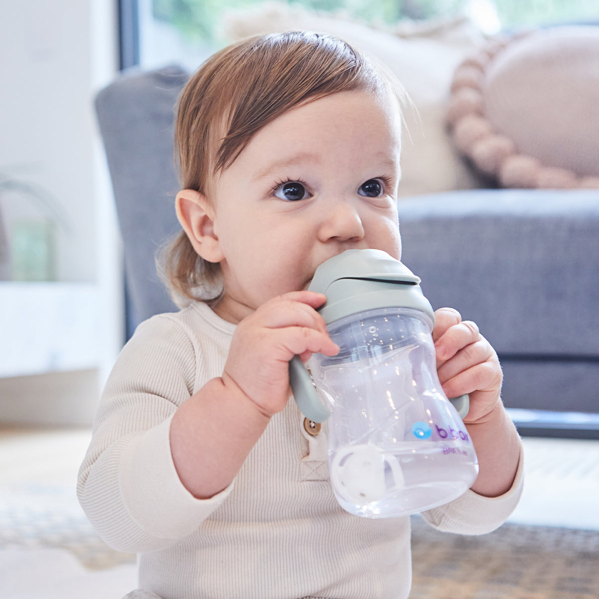 Sippy Straw Cup 240ml - Sage