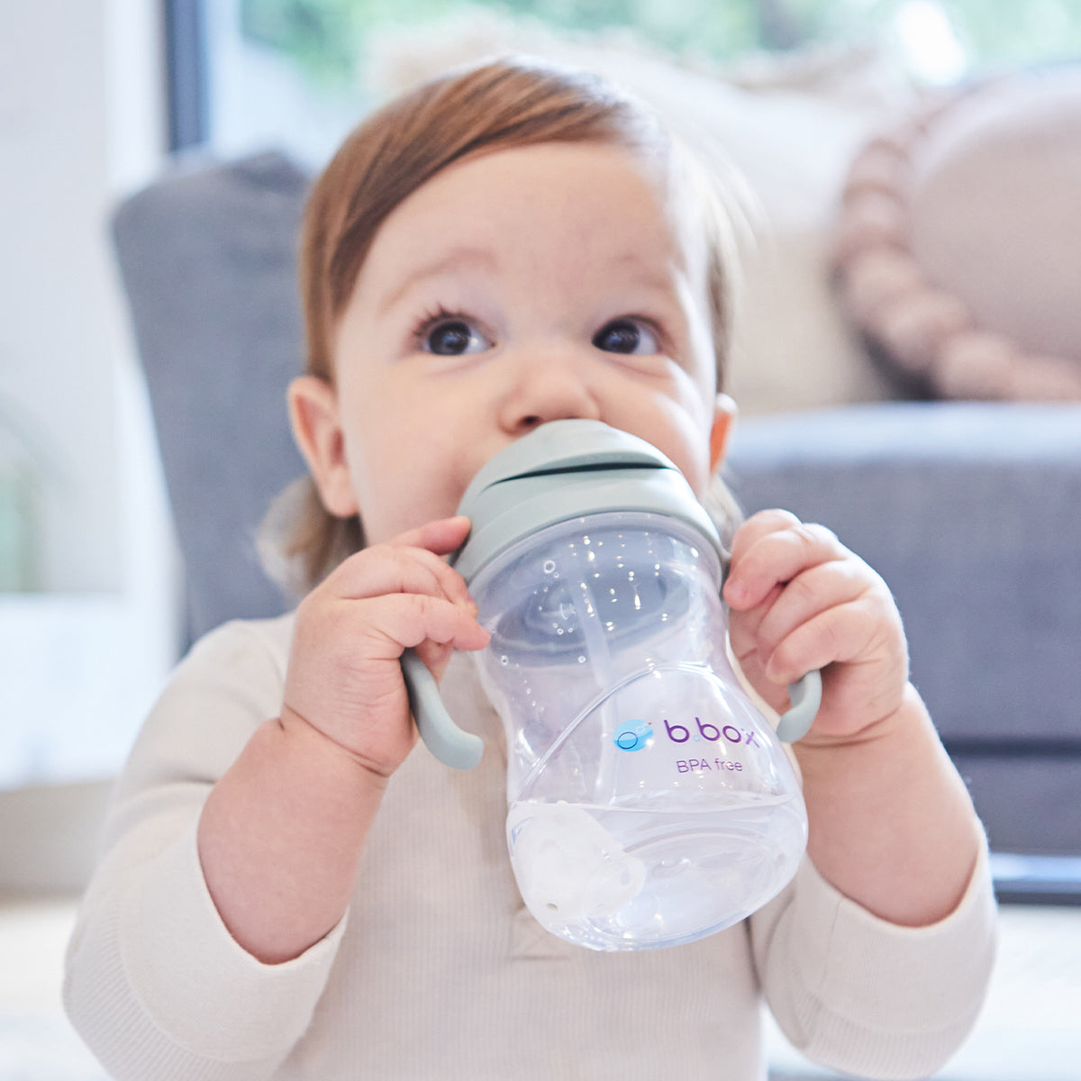 Sippy Straw Cup 240ml - Sage