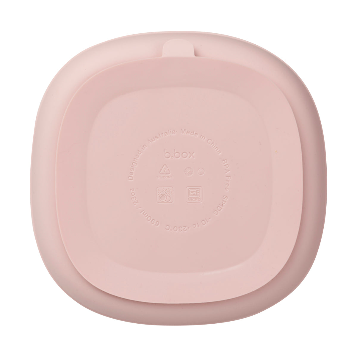 Silicone Plate + Lid - Blush