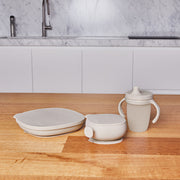 Silicone Plate + Lid - Latte