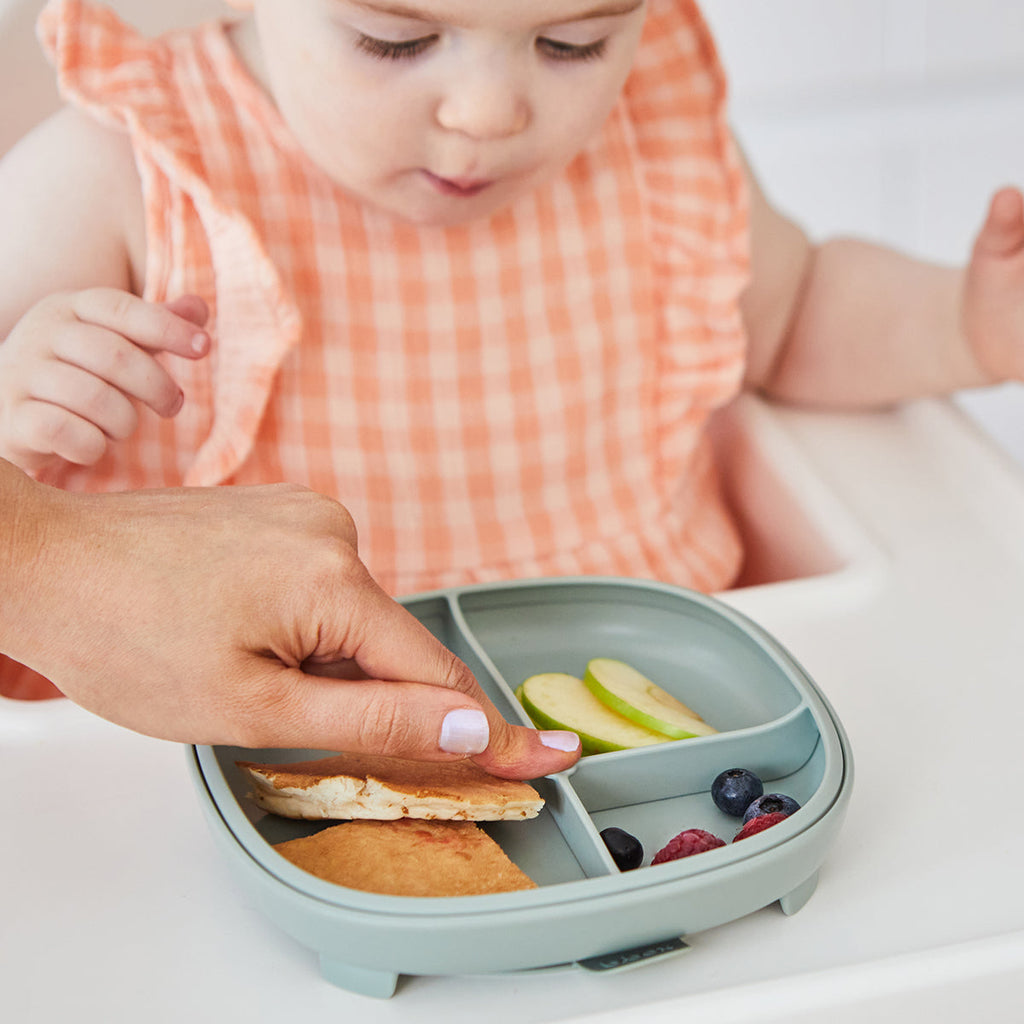 2 in 1 Suction Plate - Sage