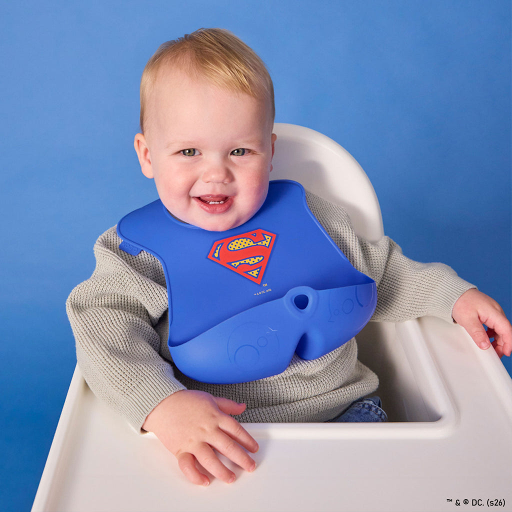 Silicone Bib - Superman